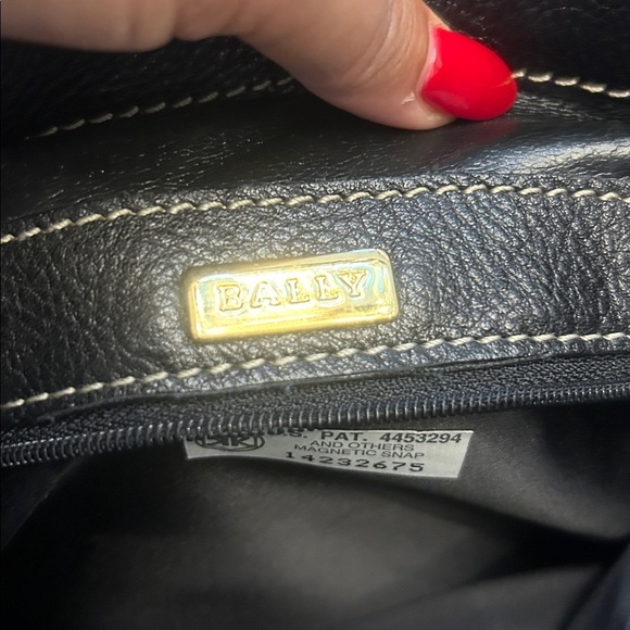 BALLY Black and Brown Woven Handbag - Picture 3 of 16